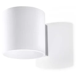 Wandleuchte, Glas, Weiß, UP DOWN, H 12 Cm