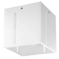 Deckenleuchte, Weiß, Aluminium, H 10 Cm