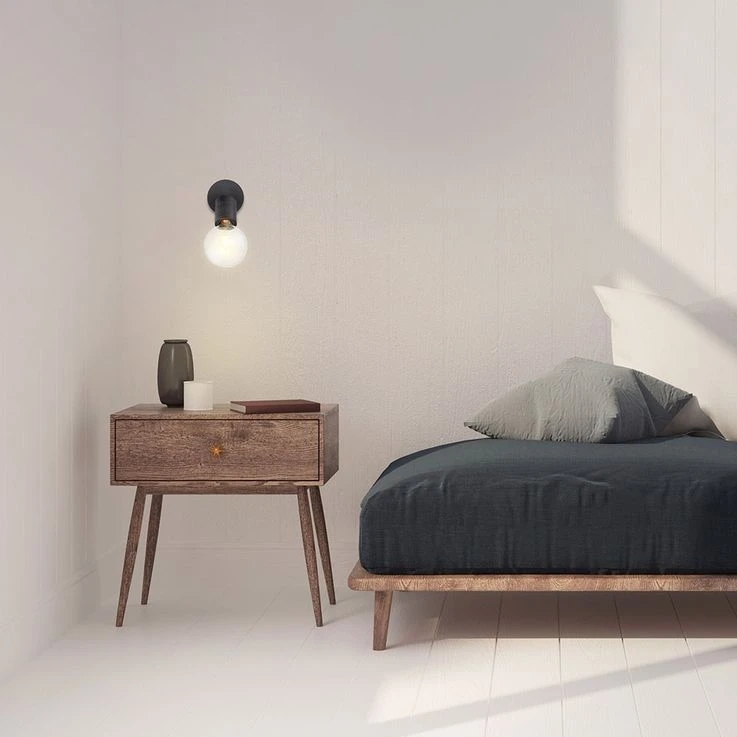 Wandleuchte, Alu Schwarz, Spot Beweglich, H 14,5 Cm – Bild 3