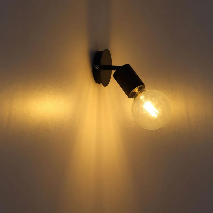 Wandleuchte, Alu Schwarz, Spot Beweglich, H 14,5 Cm – Bild 4