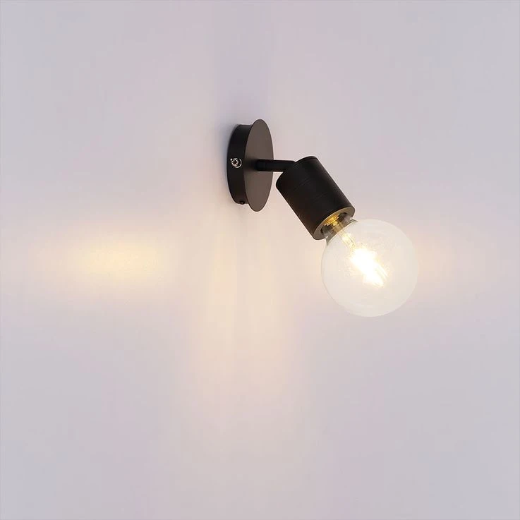 Wandleuchte, Alu Schwarz, Spot Beweglich, H 14,5 Cm – Bild 5