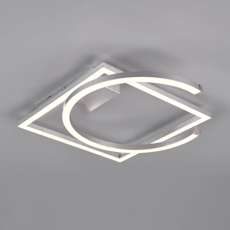 LED Deckenleuchte, Silber, Switch Dimmer, 42 Cm – Bild 5