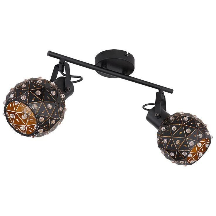 Deckenleuchte,, Kristalle, Spots Beweglich, L 35 Cm – Bild 2