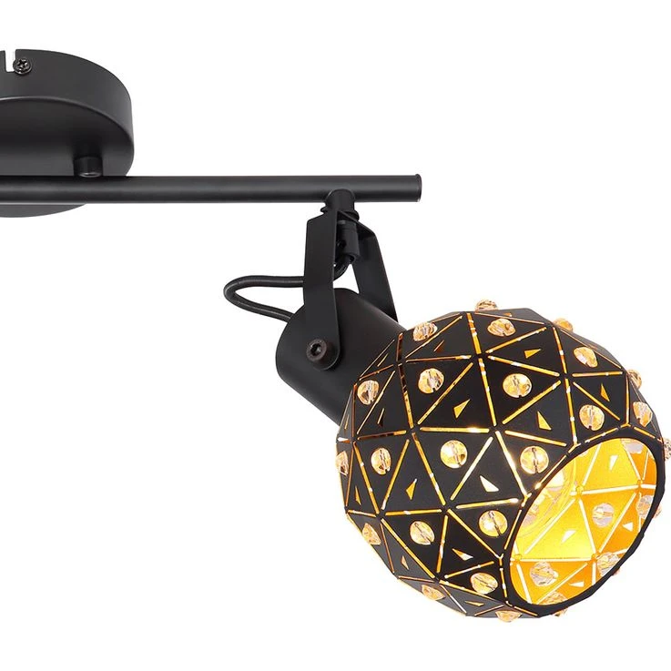 Deckenleuchte,, Kristalle, Spots Beweglich, L 35 Cm – Bild 7