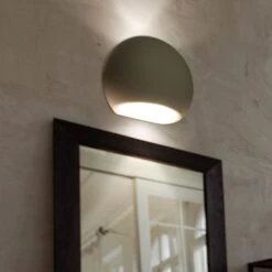 Wandleuchte, UP & Down, Keramik, Weiß, H 17,5 Cm