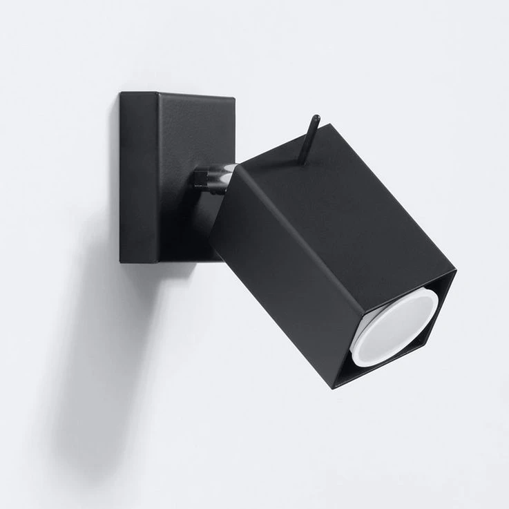 Wandstrahler, Stahl Schwarz, Spot Verstellbar, H 15 Cm – Bild 5