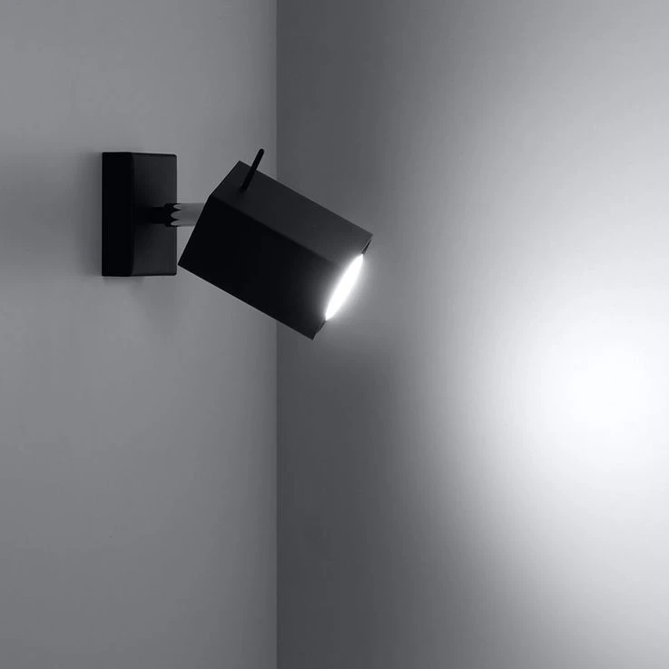 Wandstrahler, Stahl Schwarz, Spot Verstellbar, H 15 Cm – Bild 4