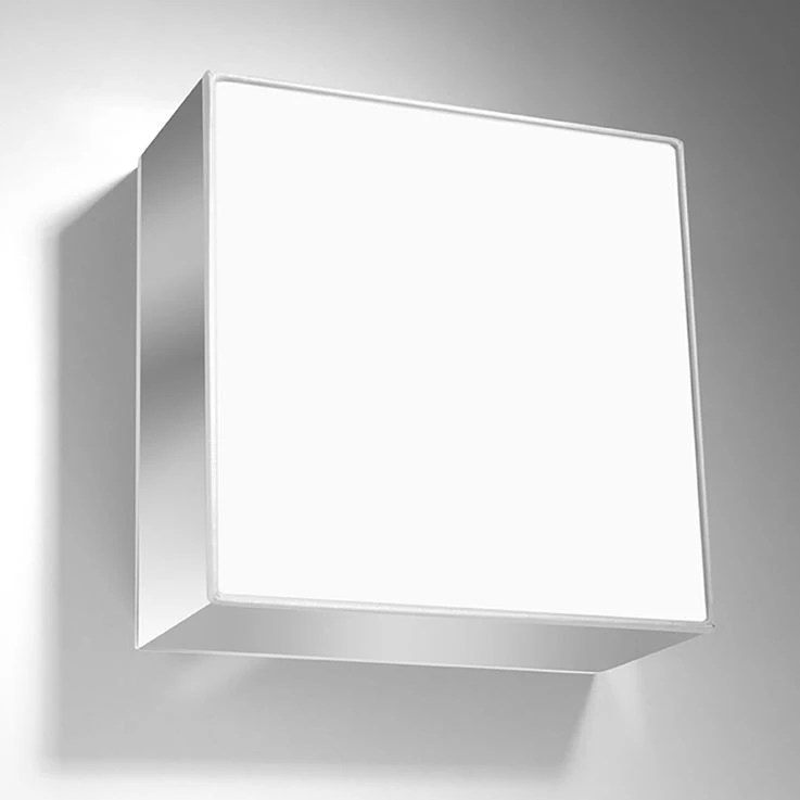 Wandleuchte, Grau, PVC, Stahl, Eckig, L 25 Cm – Bild 3