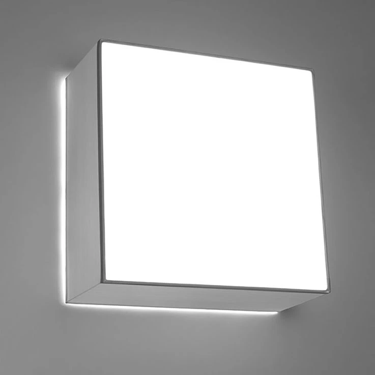 Wandleuchte, Grau, PVC, Stahl, Eckig, L 25 Cm – Bild 4