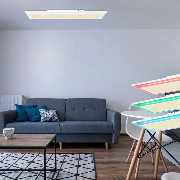 LED Deckenlampe, Farbwechsler, Dimmbar, Länge 85 Cm – Bild 8