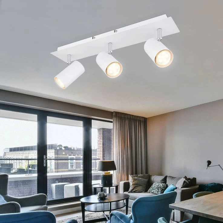 Deckenstrahler, Spots Beweglich, Weiß Matt, L 45 Cm – Bild 3