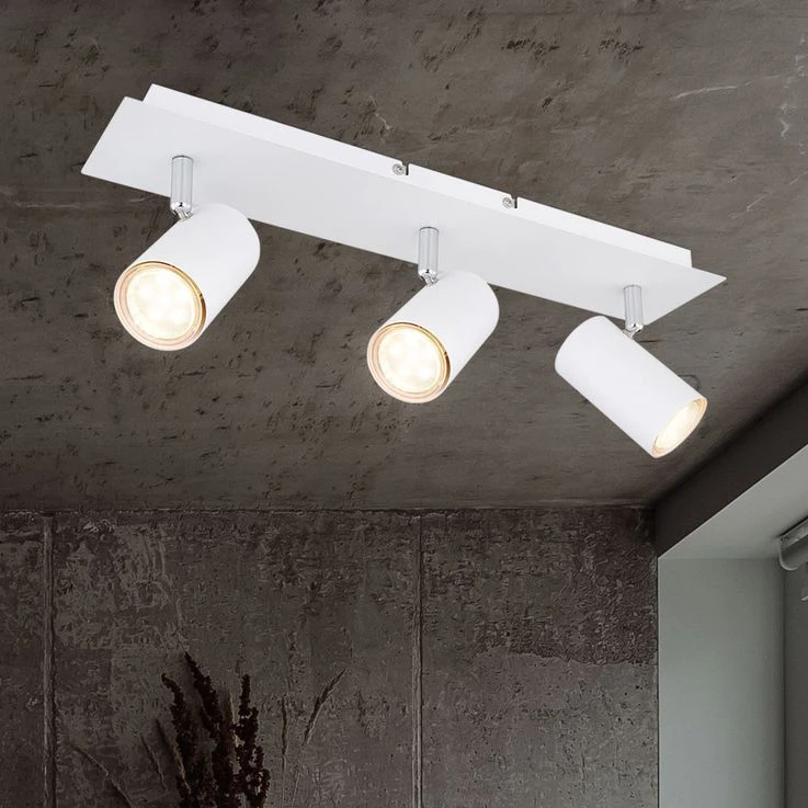 Deckenstrahler, Spots Beweglich, Weiß Matt, L 45 Cm – Bild 4