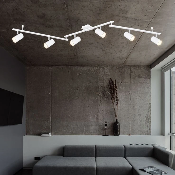 Deckenstrahler, Spots Beweglich, Weiß Matt, L 180 Cm – Bild 4