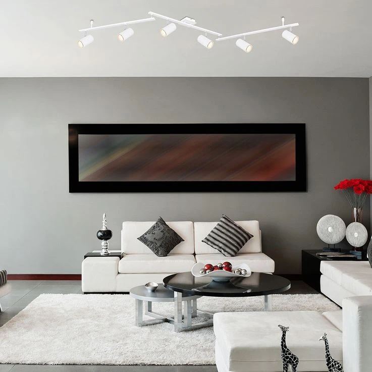 Deckenstrahler, Spots Beweglich, Weiß Matt, L 180 Cm – Bild 6