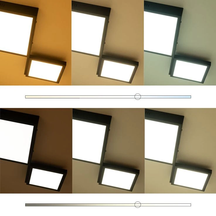 LED Deckenleuchte, CCT, Fernbedienung, Schwarz, L 93 Cm – Bild 7