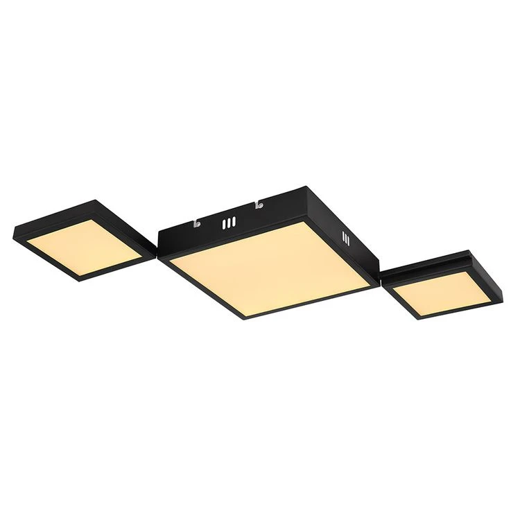 LED Deckenleuchte, CCT, Fernbedienung, Schwarz, L 93 Cm – Bild 10