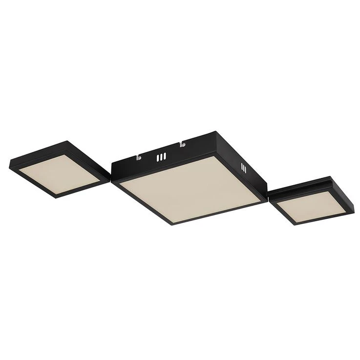 LED Deckenleuchte, CCT, Fernbedienung, Schwarz, L 93 Cm – Bild 11