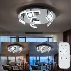 LED Deckenlampe, Fernbedienung Dimmbar Nachtlicht CCT, D 45cm
