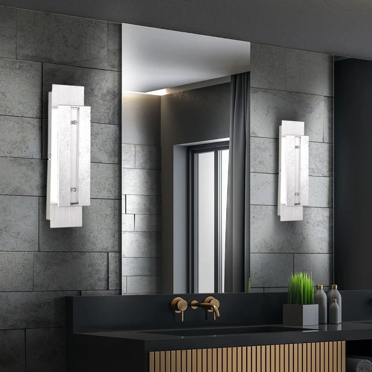 LED Wandleuchte, Silber, 3 Stufen Touchdimmer, 30 Cm – Bild 7