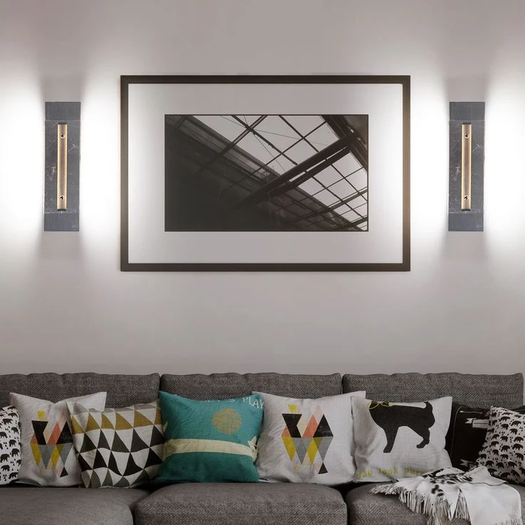 LED Wandleuchte, Silber, 3 Stufen Touchdimmer, 30 Cm – Bild 5