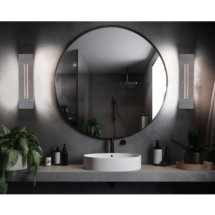 LED Wandleuchte, Silber, 3 Stufen Touchdimmer, 30 Cm – Bild 3