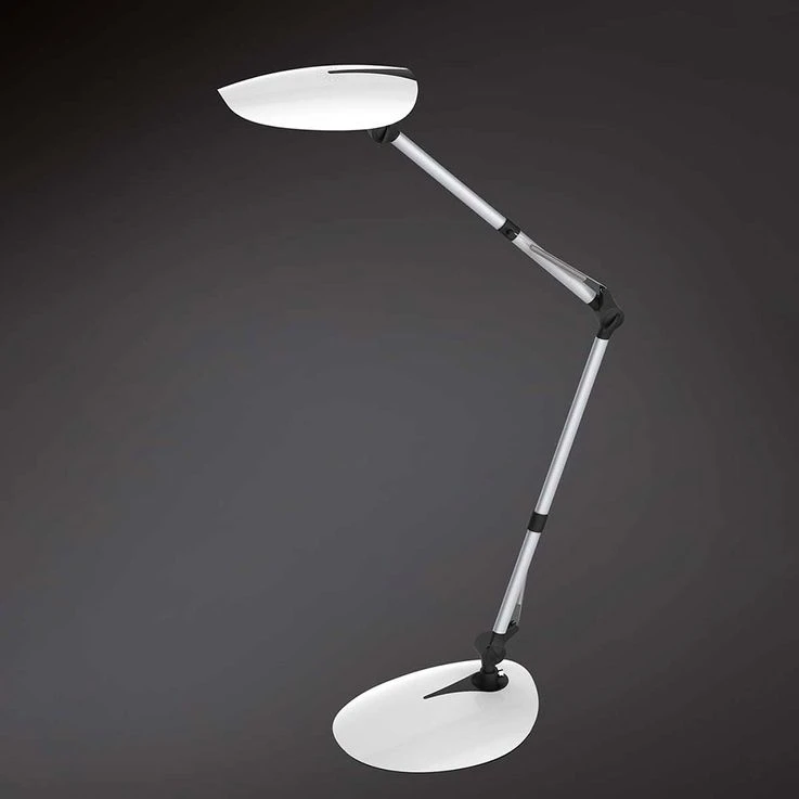 LED Tischlampe, Gelenke Verstellbar, Silber, H 79 Cm – Bild 4