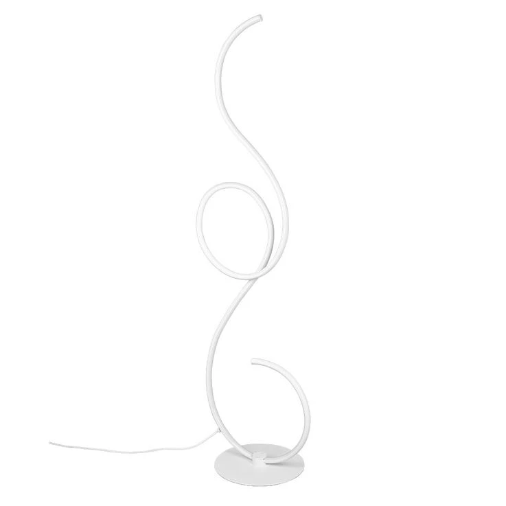 LED Standleuchte, CCT, Fußschalter, Metall, Weiß Matt – Bild 2