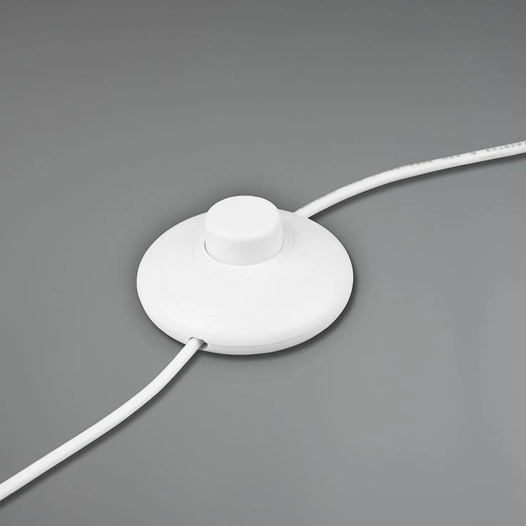 LED Standleuchte, CCT, Fußschalter, Metall, Weiß Matt – Bild 4