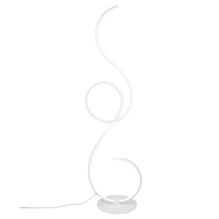 LED Standleuchte, CCT, Fußschalter, Metall, Weiß Matt – Bild 6