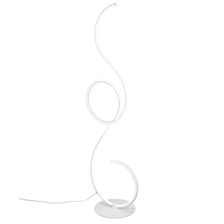 LED Standleuchte, CCT, Fußschalter, Metall, Weiß Matt – Bild 7