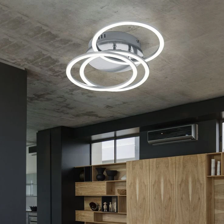 LED Deckenleuchte, Fernbedienung, Dimmbar, Beweglich, B 43 Cm – Bild 3