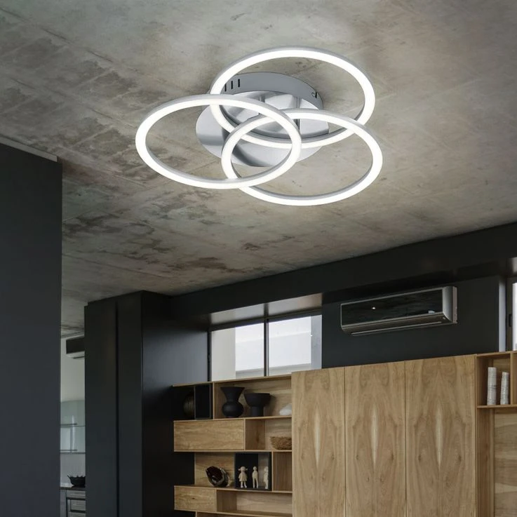 LED Deckenleuchte, Fernbedienung, Dimmbar, Beweglich, B 43 Cm – Bild 4