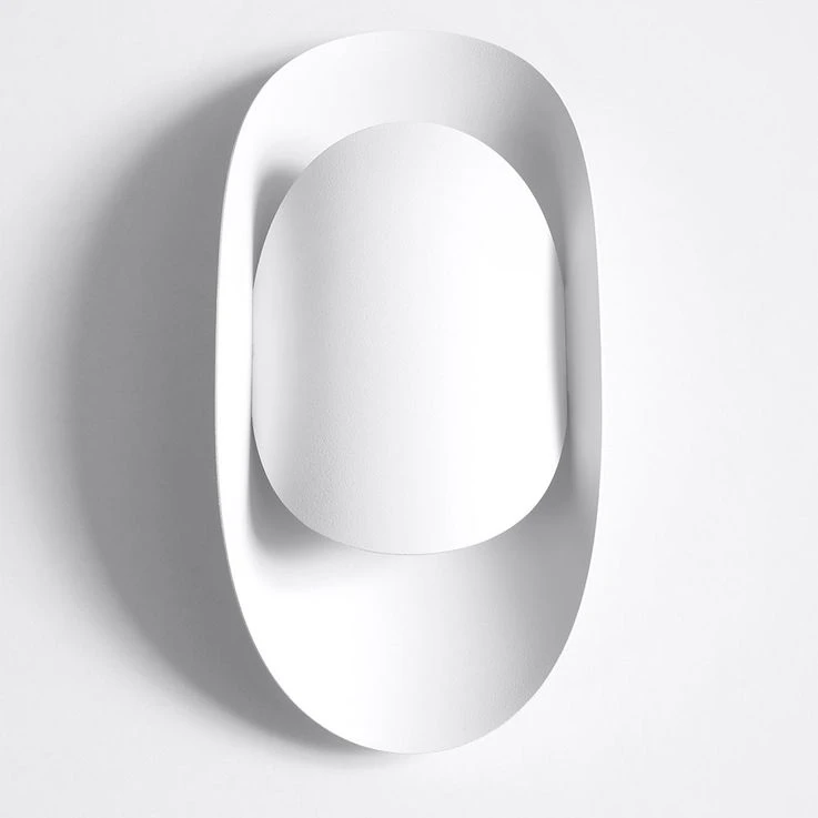 Wandleuchte, Stahl, Weiß H 30 Cm – Bild 5