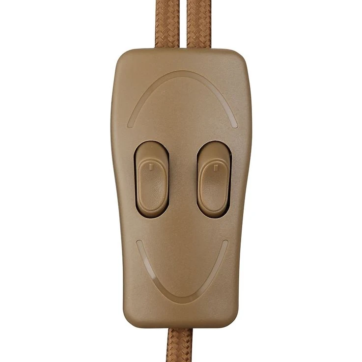 Stehleuchte, Metall Stoff, Höhe Verstellbar, Schwarz Golden – Bild 12