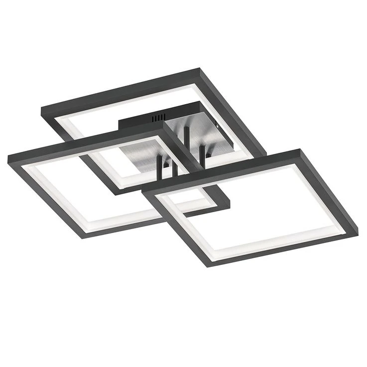 LED Deckenleuchte, Dimmbar 3-Stufen, Dunkelgrau, L 56 Cm – Bild 2