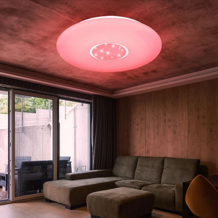 LED Deckenleuchte, Dimmbar, Regenbogen-Effekt, 48,5 Cm – Bild 5