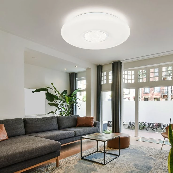 LED Deckenleuchte, Dimmbar, Regenbogen-Effekt, 48,5 Cm – Bild 3