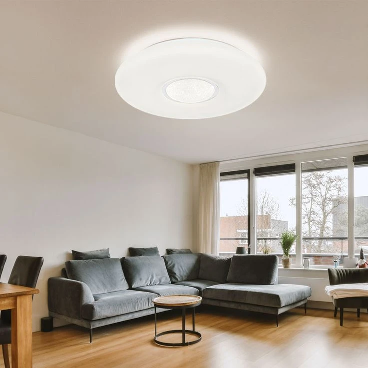 LED Deckenleuchte, Dimmbar, Regenbogen-Effekt, 48,5 Cm – Bild 4