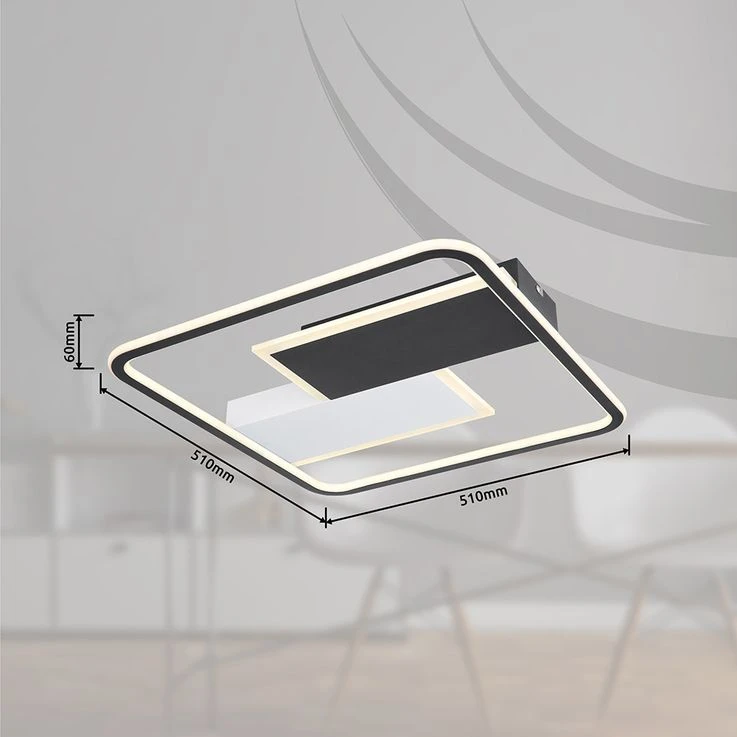 LED Deckenleuchte, Smart Light, Fernbedienung, Dimmbar, CCT – Bild 14