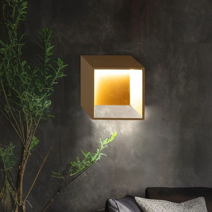 LED Wandleuchte, Down Strahler, Gold, L 25 Cm – Bild 4