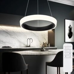 LED Hängeleuchte, Dimmbar, Nachtlicht, Fernbedienung