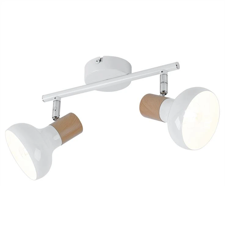 Deckenleuchte, 2-Flammig, Spots Beweglich, Weiß, L 35,5 Cm – Bild 2