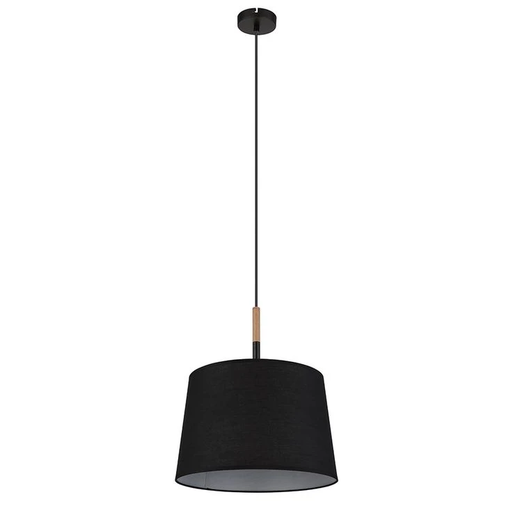 Hängeleuchte, Holz, Textil, D 38 Cm – Bild 2