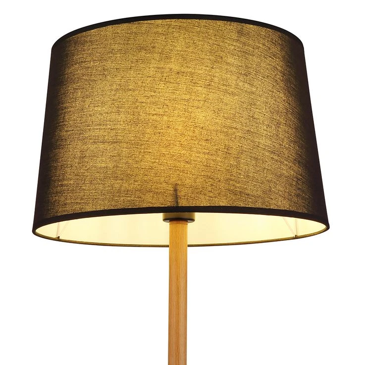 Stehlampe, Metall, Holz, H 160cm – Bild 11