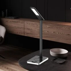 LED Tischlampe, Beweglich, CCT, Dimmbar USB, H 44,5cm