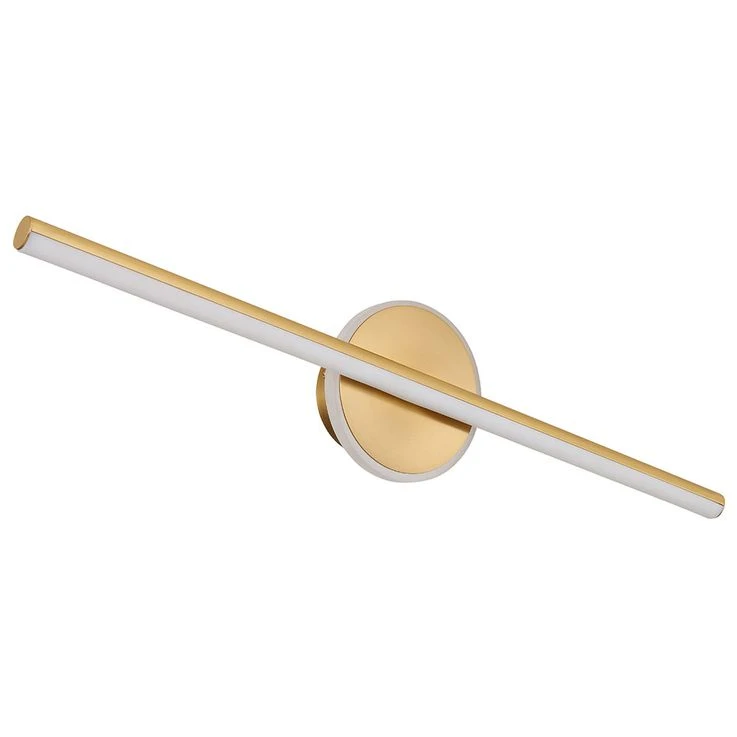 LED Wandlampe, Spiegelleuchte, Metall Messing, B 60,8 Cm – Bild 2