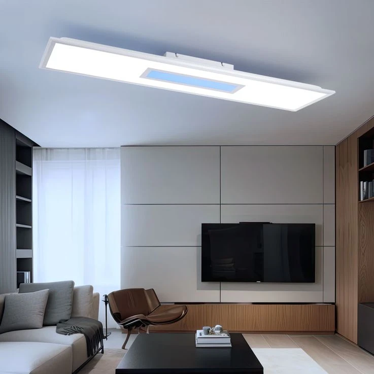 RGB LED Panel, 2600lm, CCT, Dimmbar, Fernbedienung, H 6cm – Bild 4