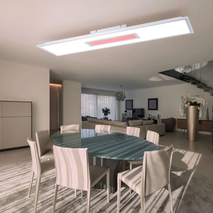 RGB LED Panel, 2600lm, CCT, Dimmbar, Fernbedienung, H 6cm – Bild 5