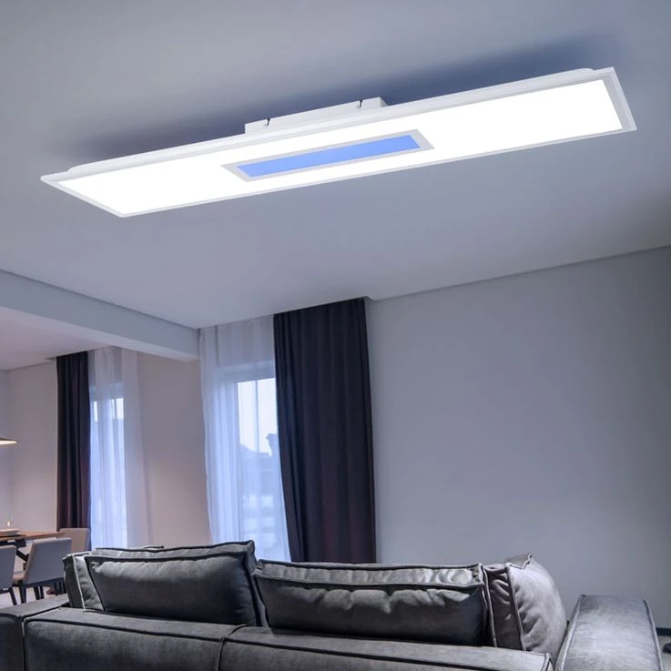 RGB LED Panel, 2600lm, CCT, Dimmbar, Fernbedienung, H 6cm – Bild 7