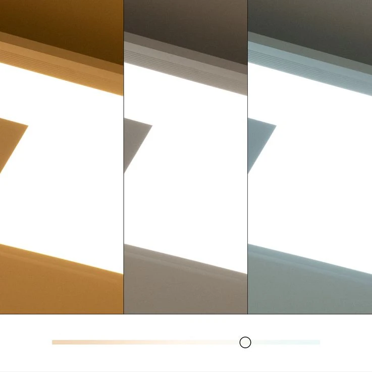 RGB LED Panel, 2600lm, CCT, Dimmbar, Fernbedienung, H 6cm – Bild 9